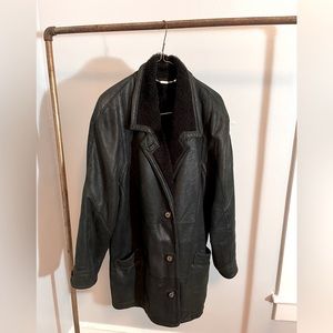 Women’s Christ Leather Shearling Soft Lambskin Coat